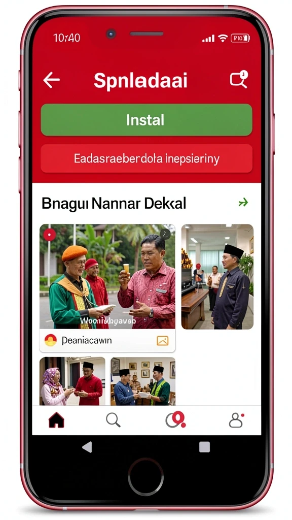 Tampilan antarmuka utama yang ramah pengguna.
