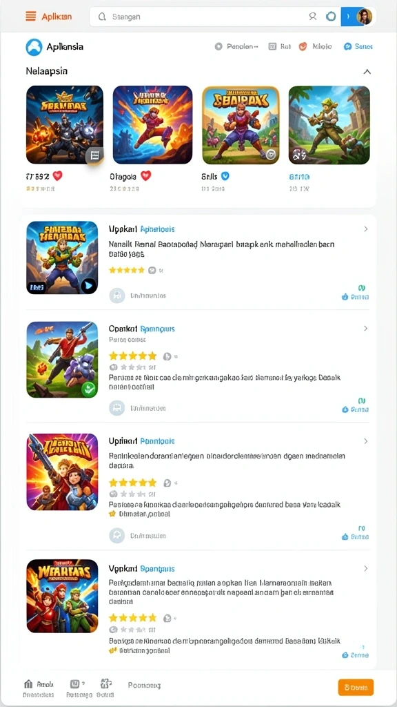 Beragam mode permainan yang menantang.