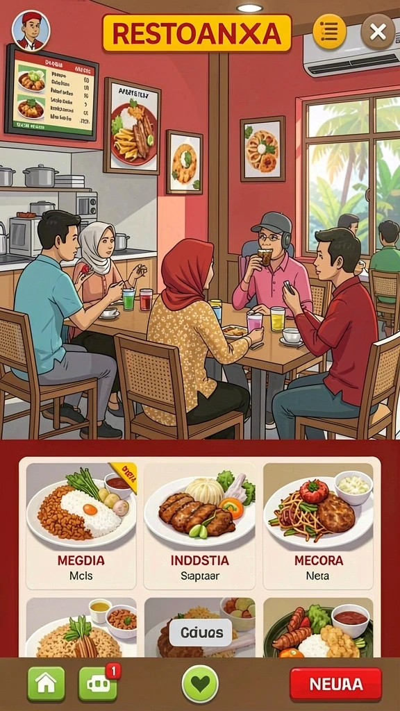 Tampilan awal DKK yang menarik dan penuh warna.