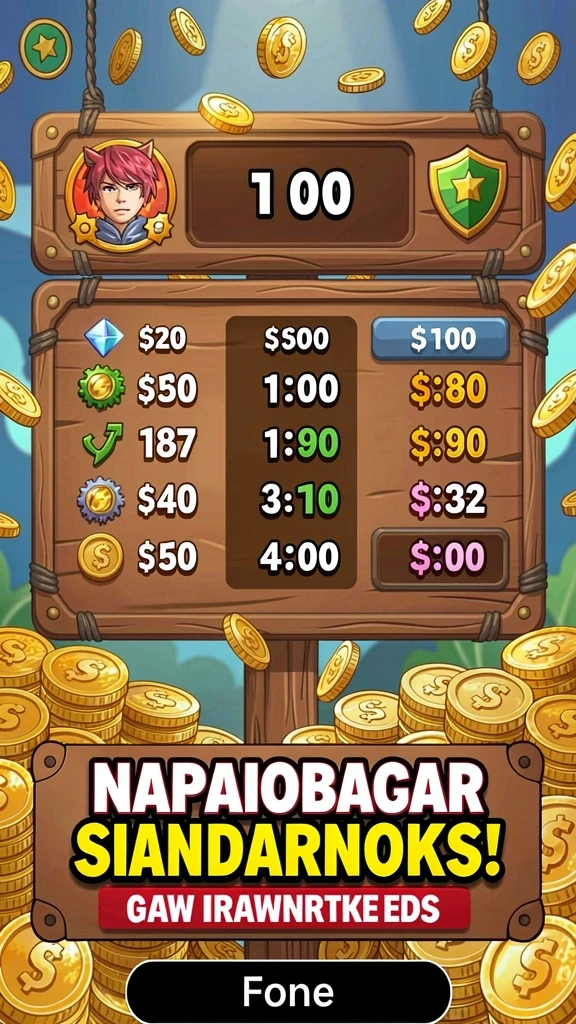 Karakter dengan desain unik yang dapat dipilih.