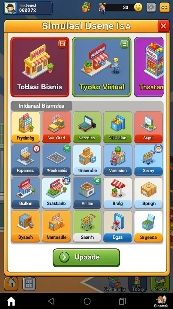 Tantangan seru di setiap level permainan.