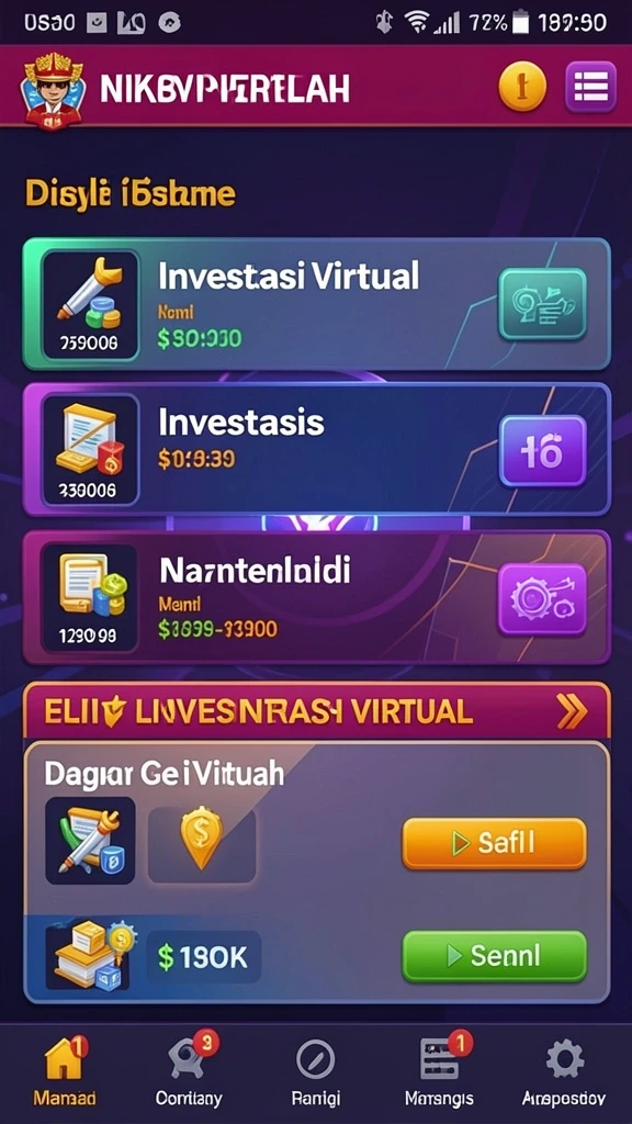 Screenshot menunjukkan bonus harian yang tersedia untuk pengguna.