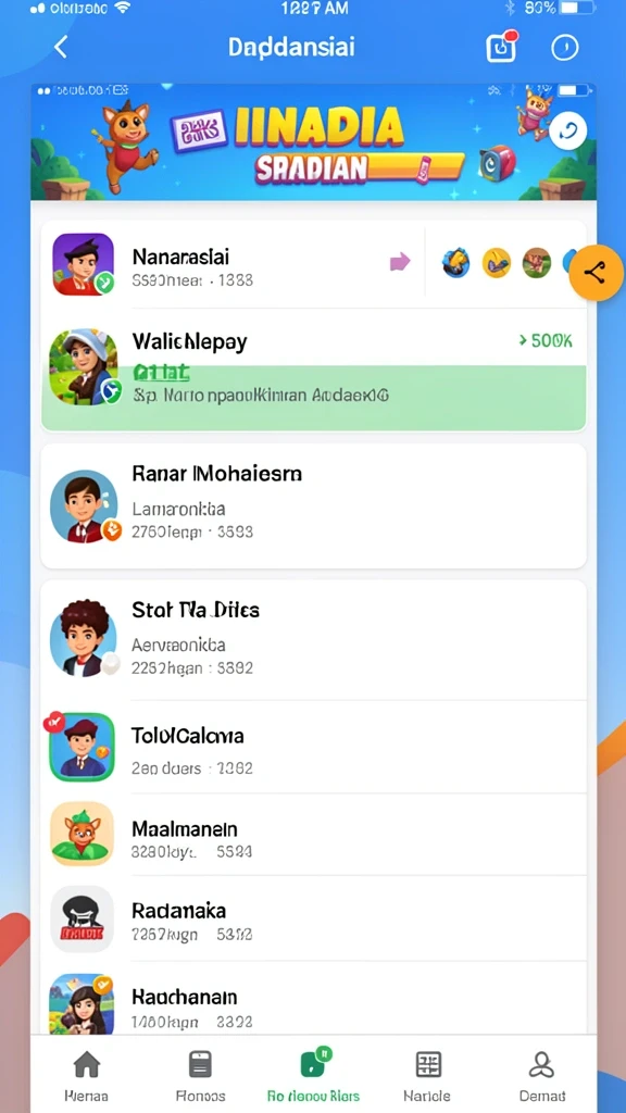 Screenshot menunjukkan karakter pemain sedang melakukan upgrade.