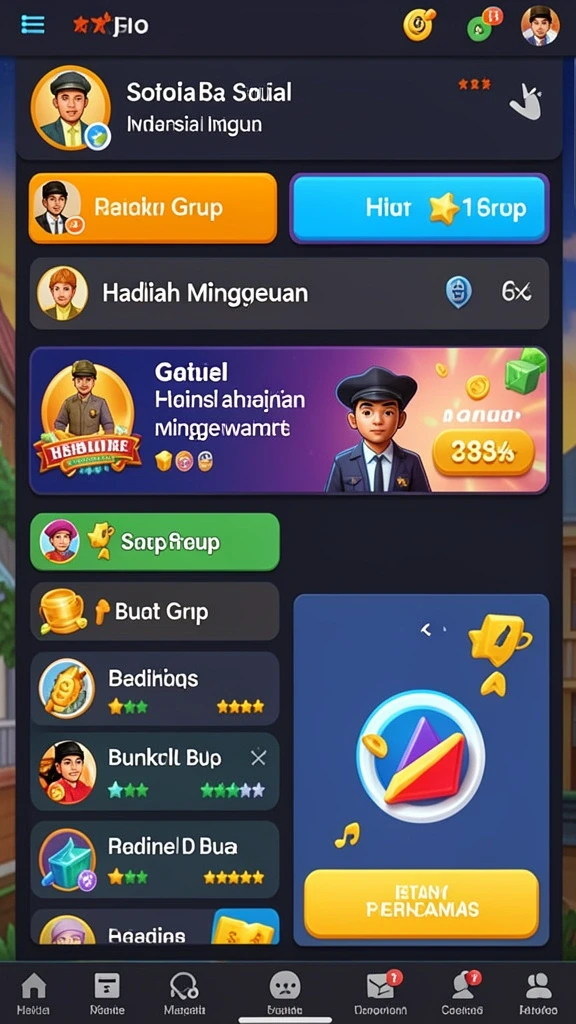 Tampilan antarmuka yang ramah pengguna dan menarik.