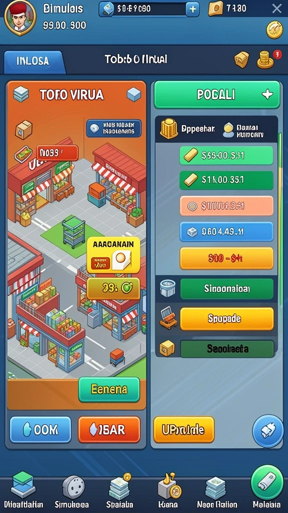 Menu permainan yang beragam dan menyenangkan.