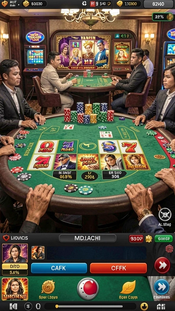 Grafis ubin Mahjong yang detail dan indah.