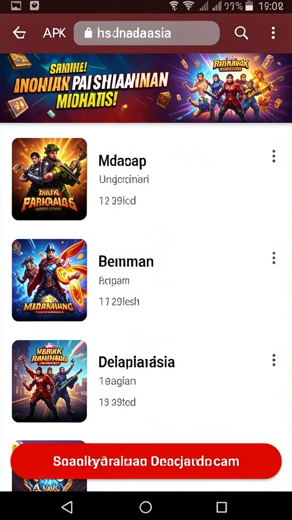 Beragam pilihan permainan yang menghibur.