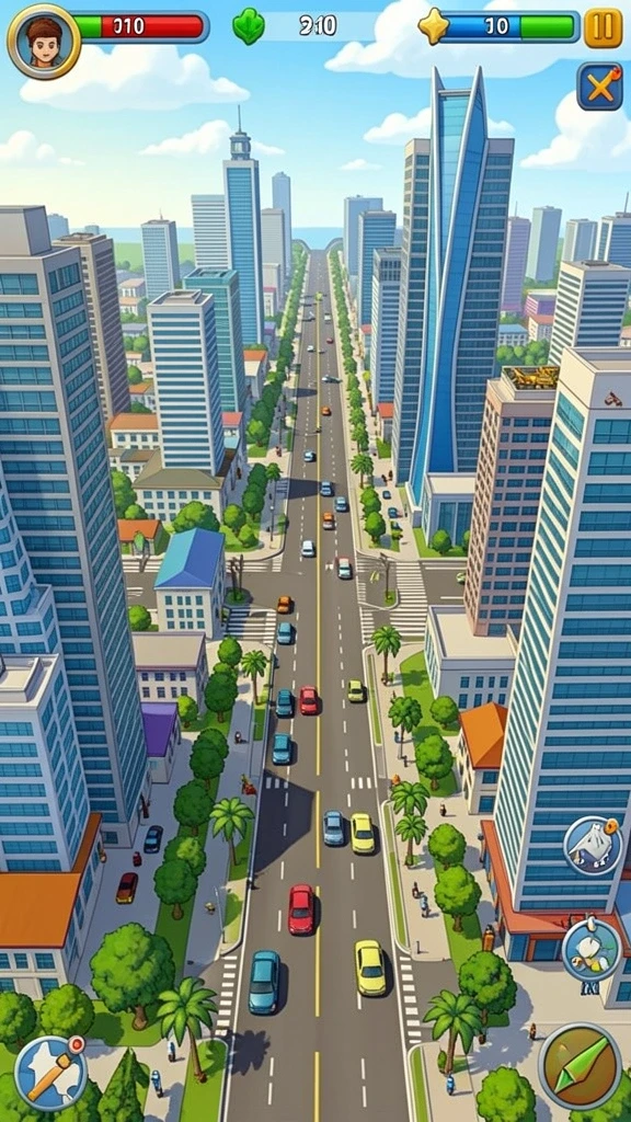 Gameplay adiktif dengan berbagai misi menarik.
