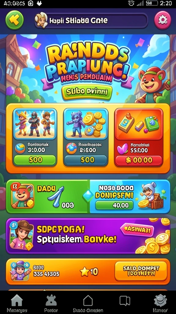 Fitur interaksi sosial yang membuat pengalaman bermain lebih seru.