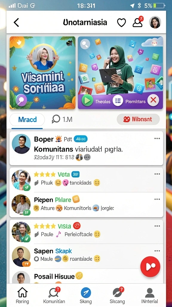 Pemilihan karakter yang beragam dan unik.