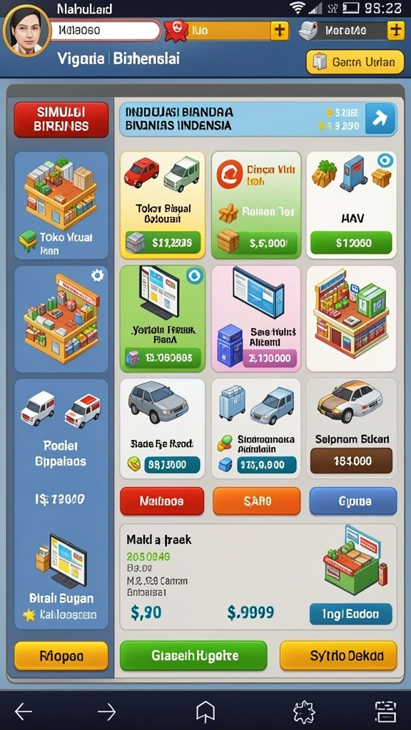 Tampilkan antarmuka utama game SURGA19.