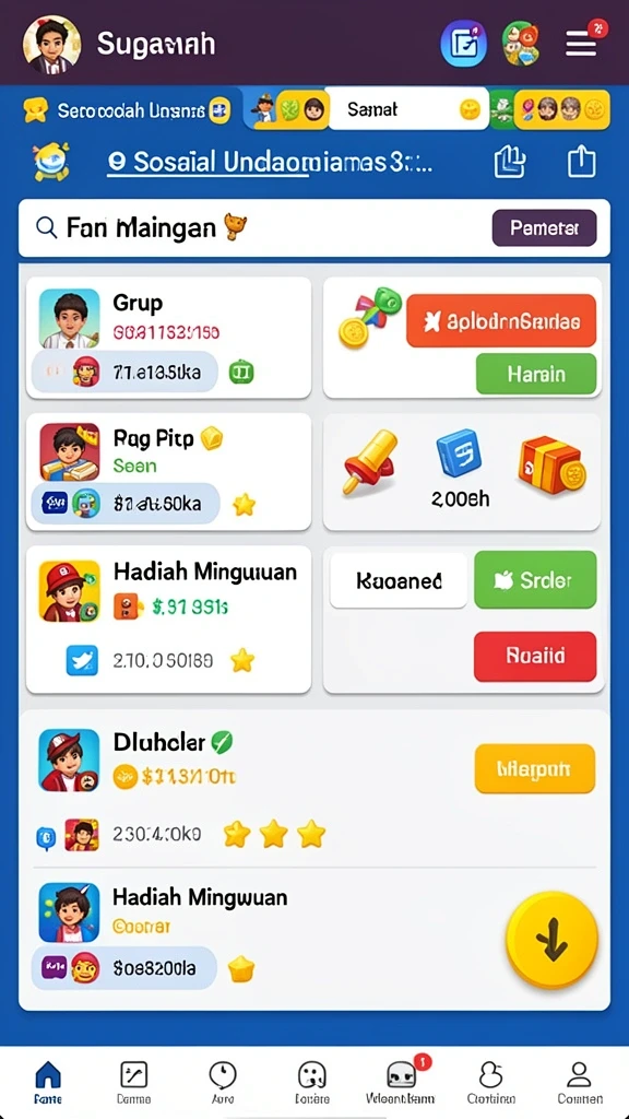 Antarmuka pengguna yang intuitif dan responsif.