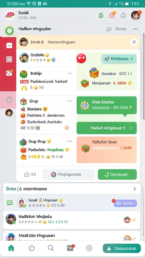 Screenshot menampilkan tampilan antarmuka pengguna yang menarik.